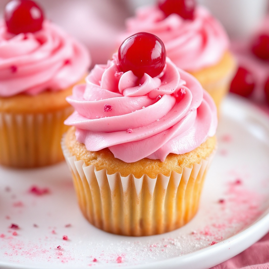 Kirschen Cupcakes