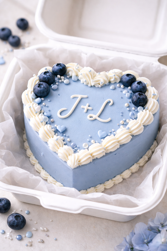 Valentinstags Bento Cake Blaubeere